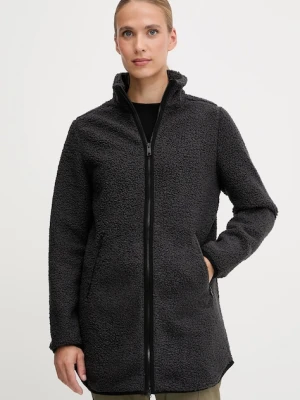 Jack Wolfskin bluza polarowa HIGH CURL kolor czarny gładka A65074