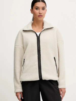 Jack Wolfskin bluza polarowa STONE LITE kolor beżowy gładka A65072
