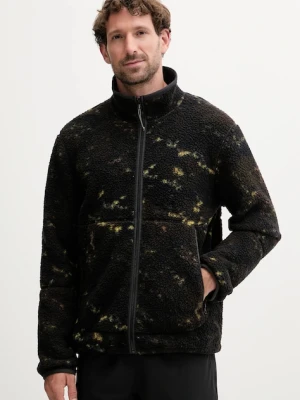 Jack Wolfskin bluza polarowa STONE LITE męska kolor zielony wzorzysta A65120