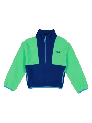 Jack Wolfskin Bluza polarowa "Taunus" w kolorze zielono-granatowym rozmiar: 176