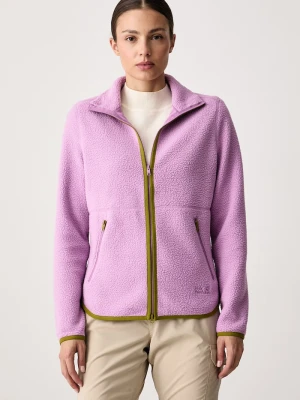 Jack Wolfskin bluza rozpinana damska polarowa Lite Curl fioletowy