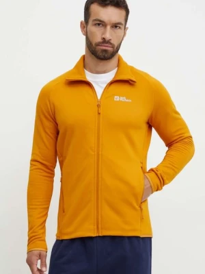 Jack Wolfskin bluza sportowa Baiselberg kolor pomarańczowy gładka