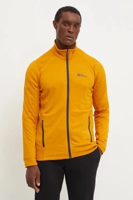 Jack Wolfskin bluza sportowa Kolbenberg kolor żółty gładka 1710521