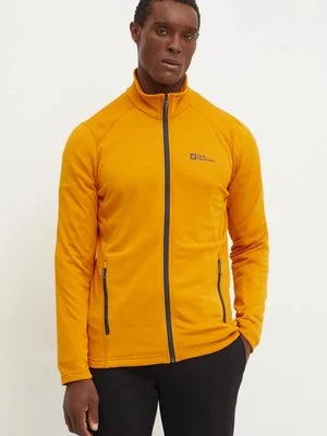 Jack Wolfskin bluza sportowa Kolbenberg kolor żółty gładka 1710521