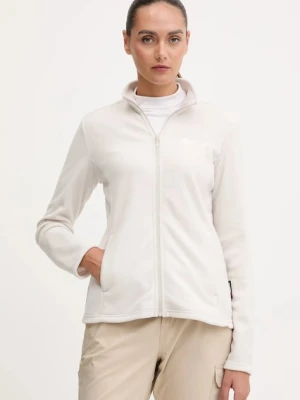 Jack Wolfskin bluza sportowa Taunus kolor beżowy gładka 1711391