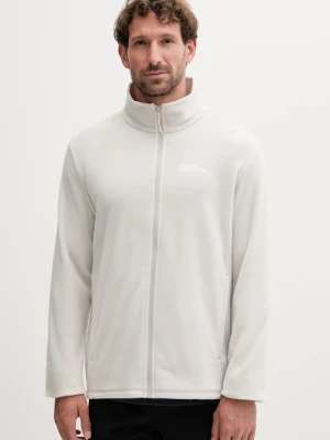 Jack Wolfskin bluza sportowa Taunus kolor beżowy gładka 1711451