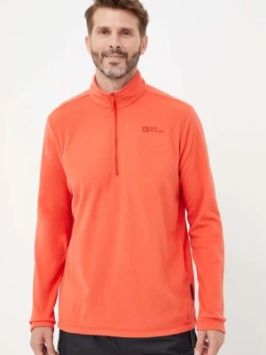 Jack Wolfskin bluza sportowa Taunus kolor czerwony gładka 1709522