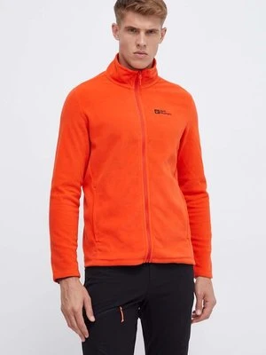 Jack Wolfskin bluza sportowa Taunus kolor czerwony gładka 1711451