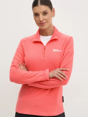 Jack Wolfskin bluza sportowa Taunus kolor pomarańczowy gładka 1709532