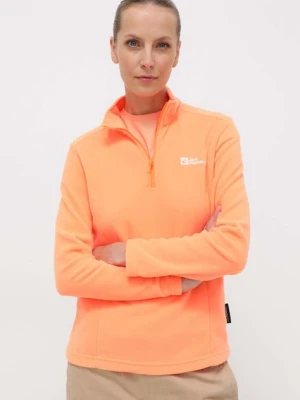 Jack Wolfskin bluza sportowa Taunus kolor pomarańczowy gładka 1709532