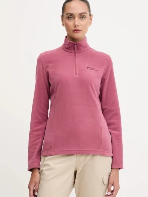 Jack Wolfskin bluza sportowa Taunus kolor różowy gładka 1709532
