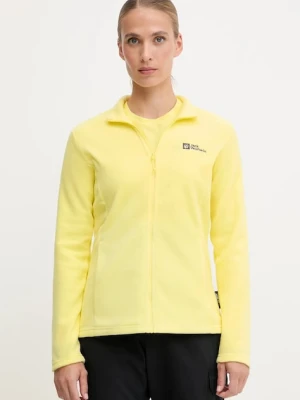 Jack Wolfskin bluza sportowa Taunus kolor żółty gładka 1711391