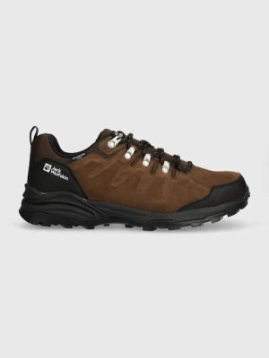 Jack Wolfskin buty Refugio Texapore Low męskie kolor brązowy 4049851