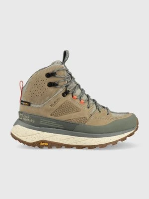 Jack Wolfskin buty Terraquest Texapore Mid damskie kolor zielony 4056391