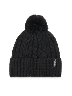 Jack Wolfskin Czapka Pompom 1905092 Czarny
