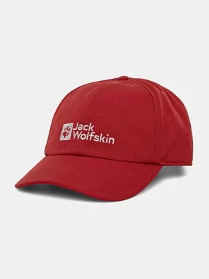 Jack Wolfskin czapka z daszkiem Baseball kolor czerwony z aplikacją 1900675