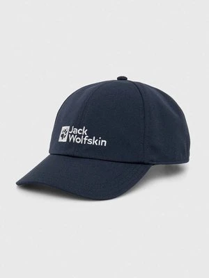 Jack Wolfskin czapka z daszkiem Baseball kolor granatowy z aplikacją 1900675