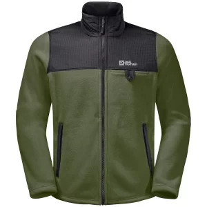 Jack Wolfskin Dna Grizzly Fleece FZ M 1709982-4129, Męskie, Zielone, polary, poliester, rozmiar: L