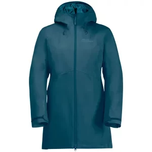 Jack Wolfskin Heidelstein INS Jkt W 1115681-4133, Damskie, Niebieskie, kurtki, poliester, rozmiar: XL