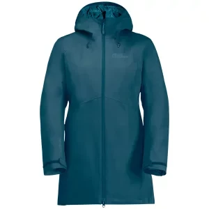 Jack Wolfskin Heidelstein INS Jkt W 1115681-4133, Damskie, Niebieskie, kurtki, poliester, rozmiar: XL