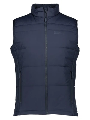Jack Wolfskin Kamizelka pikowana "Bergland" w kolorze granatowym rozmiar: M