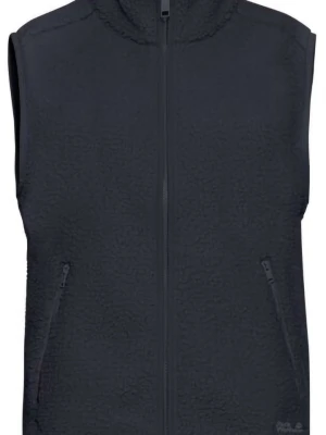 Jack Wolfskin Kamizelka polarowa "High Curl" w kolorze granatowym rozmiar: L