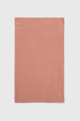 Jack Wolfskin komin kolor różowy gładki