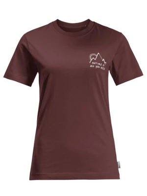 Jack Wolfskin Koszulka "Bergliebe" w kolorze brązowym rozmiar: XS