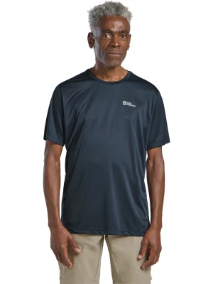 Jack Wolfskin Koszulka funkcyjna "Tech T" w kolorze granatowym rozmiar: S