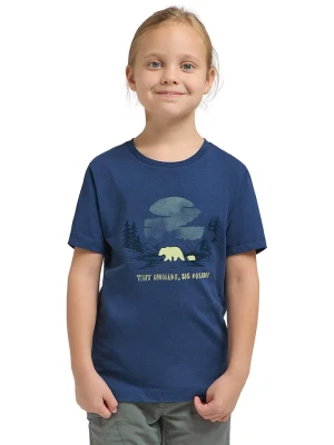 Jack Wolfskin Koszulka "Graphic" w kolorze granatowym rozmiar: 128