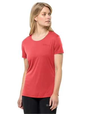 Jack Wolfskin Koszulka sportowa "Tech" w kolorze czerwonym rozmiar: S