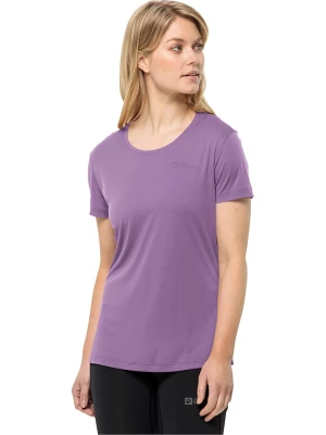 Jack Wolfskin Koszulka sportowa "Tech" w kolorze fioletowym rozmiar: L