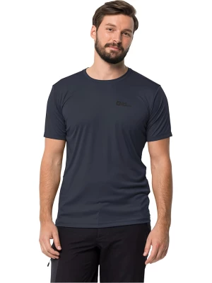 Jack Wolfskin Koszulka sportowa "Tech" w kolorze granatowym rozmiar: XL