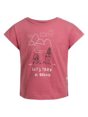 Jack Wolfskin Koszulka "Take a Break" w kolorze różowym rozmiar: 128