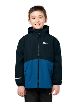 Jack Wolfskin Kurtka 3w1 "Iceland" w kolorze niebiesko-czarnym rozmiar: 152