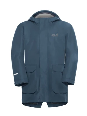 Jack Wolfskin Kurtka funkcyjna 3w1 "Canvey" w kolorze granatowym rozmiar: 104