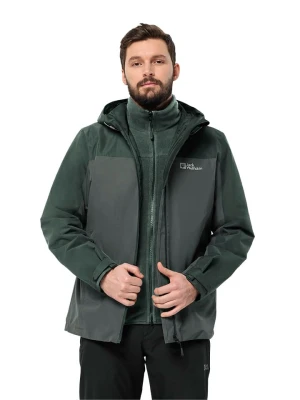 Jack Wolfskin Kurtka funkcyjna 3w1 "Taubenberg" w kolorze zielonym rozmiar: S