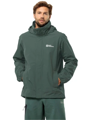 Jack Wolfskin Kurtka funkcyjna "Stormy Point" w kolorze zielonym rozmiar: L