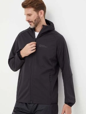 Jack Wolfskin kurtka outdoorowa Feldberg Hoody kolor czarny