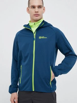 Jack Wolfskin kurtka outdoorowa Feldberg Hoody kolor niebieski