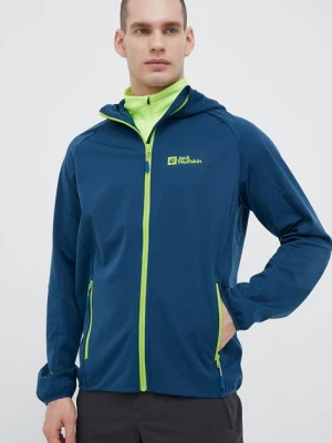 Jack Wolfskin kurtka outdoorowa Feldberg Hoody kolor niebieski