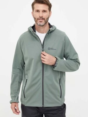 Jack Wolfskin kurtka outdoorowa Feldberg Hoody kolor zielony