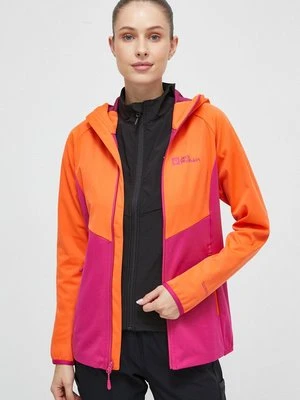 Jack Wolfskin kurtka outdoorowa Go Hike Softshell kolor pomarańczowy