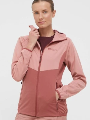 Jack Wolfskin kurtka outdoorowa Go Hike Softshell kolor różowy