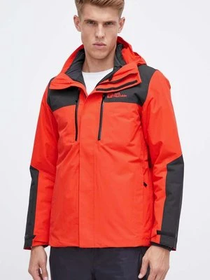 Jack Wolfskin kurtka outdoorowa Jasper 3in1 kolor czerwony