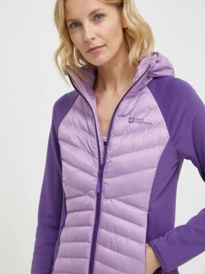 Jack Wolfskin kurtka outdoorowa Routeburn Pro Hybrid fioletowy