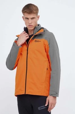 Jack Wolfskin kurtka outdoorowa Taubenberg 3in1 kolor pomarańczowy 1115311