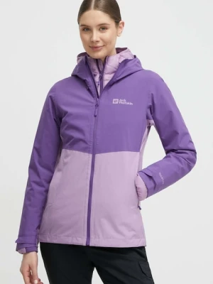 Jack Wolfskin kurtka outdoorowa Weiltal 2L fioletowy