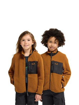 Jack Wolfskin Kurtka polarowa "Lite Curl" w kolorze jasnobrązowym rozmiar: 116