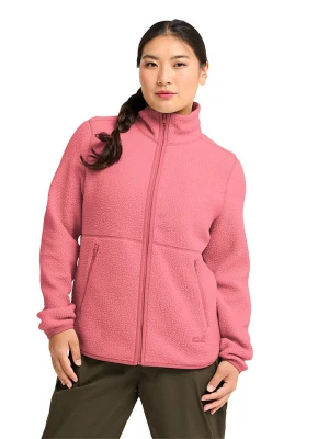 Jack Wolfskin Kurtka polarowa "Lite Curl" w kolorze różowym rozmiar: M